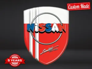 Nissan Domes Aufkleber Premium Finish Limited Fahrzeugbadge
